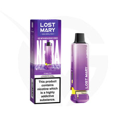Grape Ice Prefilled Pods by Lost Mary Nera15k + Refill Container