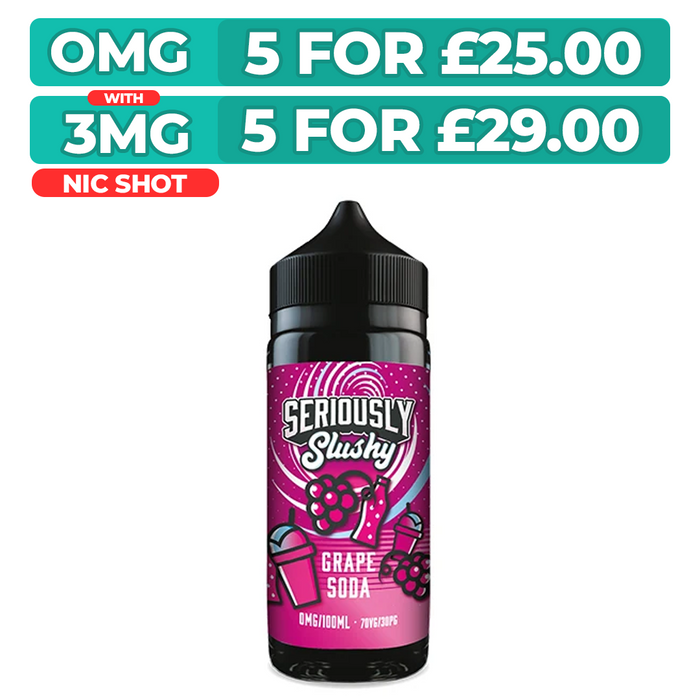 Grape Soda 100ml Shortfill E-Liquid By Seriously Slushy