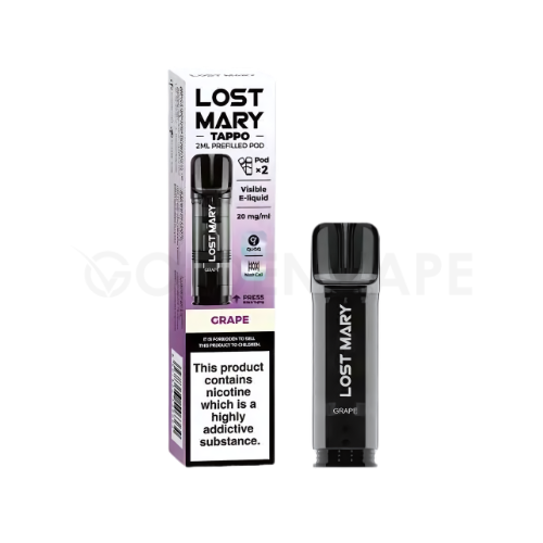 Lost Mary Tappo Grape Prefilled Pods - 10 for 33.50