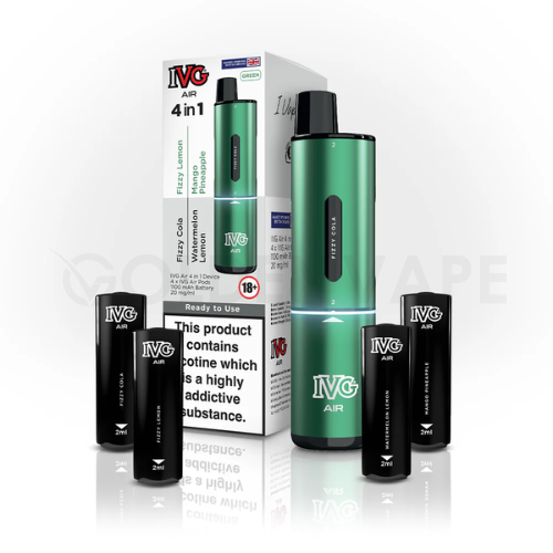 IVG Air 4 In 1 Rechargeable Pod Vape Kit | Any 3 for 25 IVG Air 4 In 1 Rechargeable Pod Vape Kit | Any 3 for 25