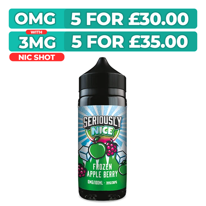 Doozy Seriously Nice Frozen Apple Berry 100ml Shortfill E-Liquid