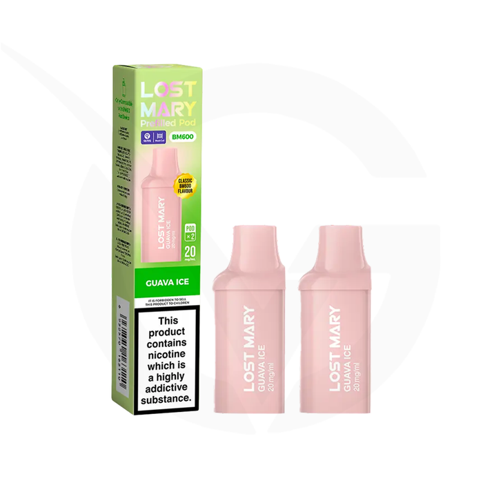 Guava Ice Prefilled Pods By Lost Mary BM600