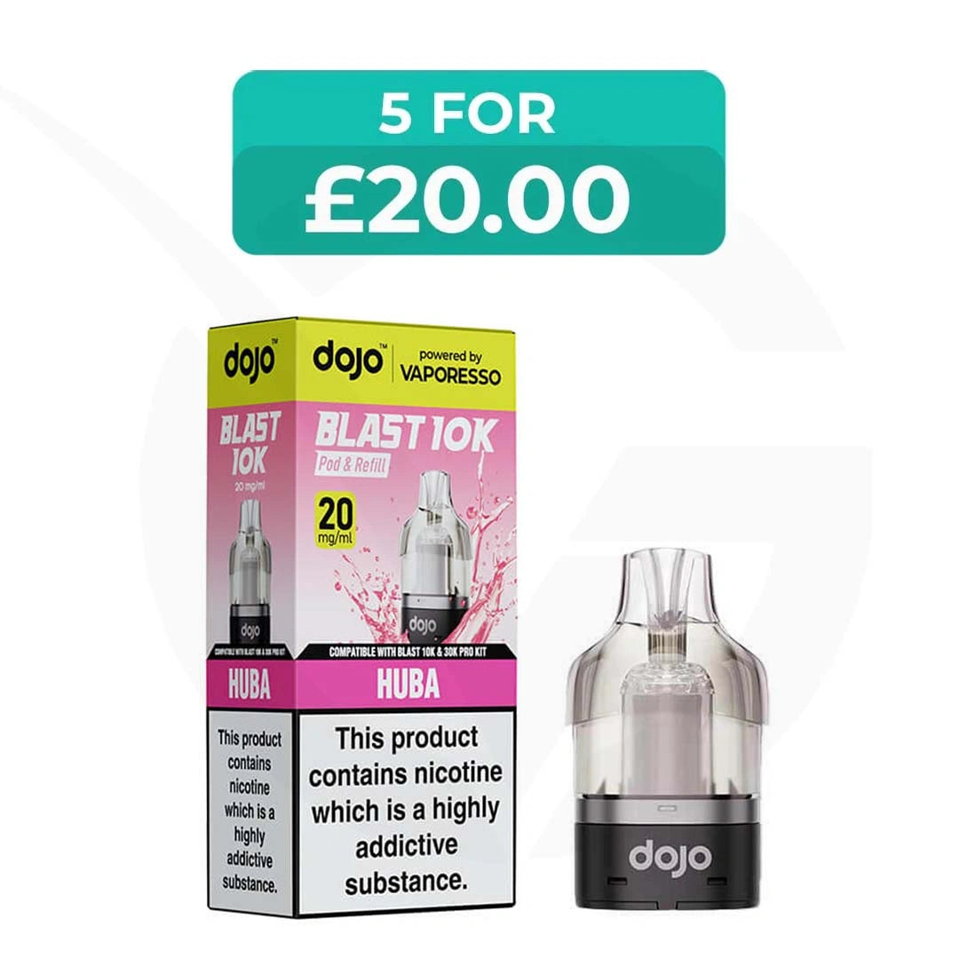 dojo vape pods Huba Blast 10000 Refill Pack FYCOS 100K UPDATE: What is Delta-8-THC? Choose Flavor:Purple No.1