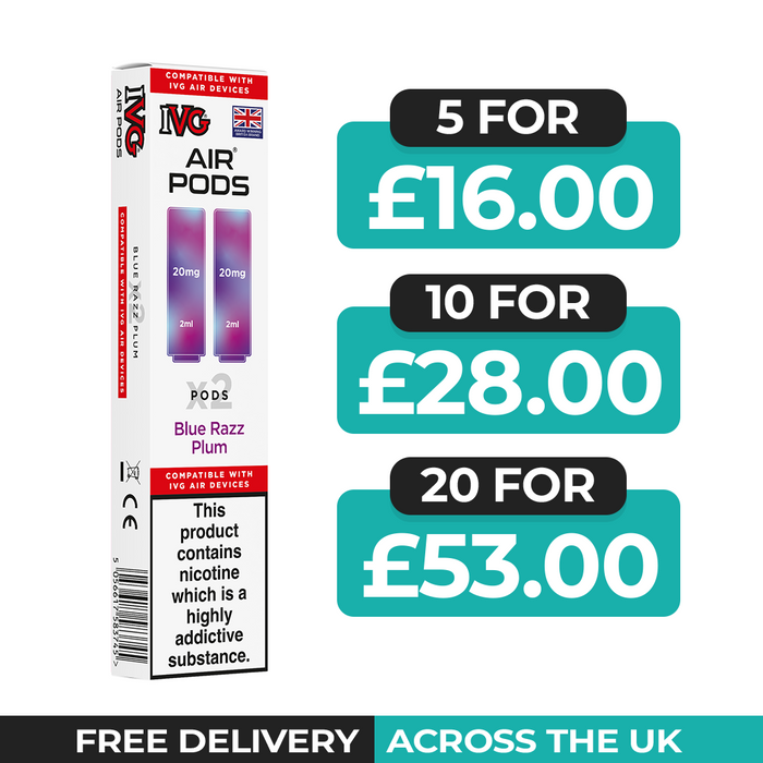 IVG Air Blue Razz Plum Refill Pods