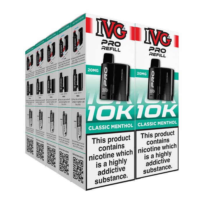 IVG Pro 12 Box of 5 & 10 Refill Pods