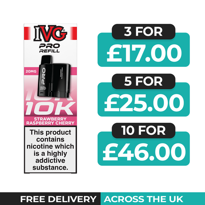 IVG Pro 12 Strawberry Raspberry Cherry Refill Pods