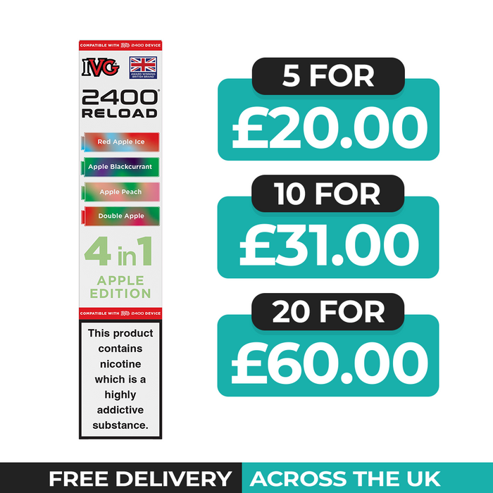 Apple Edition 4-in-1 Prefilled Pods By IVG 2400 Reload