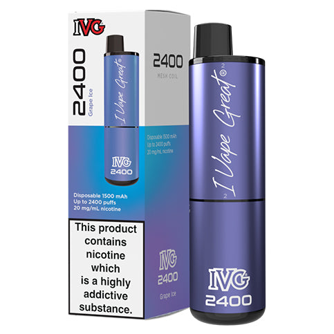 IVG 2400 Disposable Vape - Nic Salt 20mg