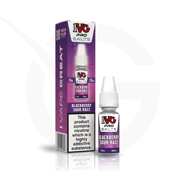 Blackberry Sour Razz Nic Salt E-Liquid By IVG Pro Salts
