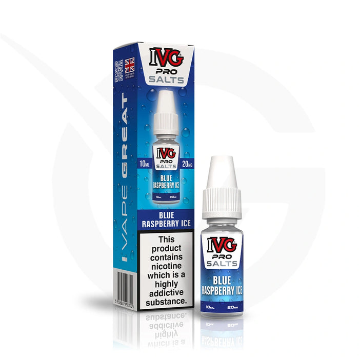 Blue Raspberry Ice Nic Salt E-Liquid By IVG Pro Salts