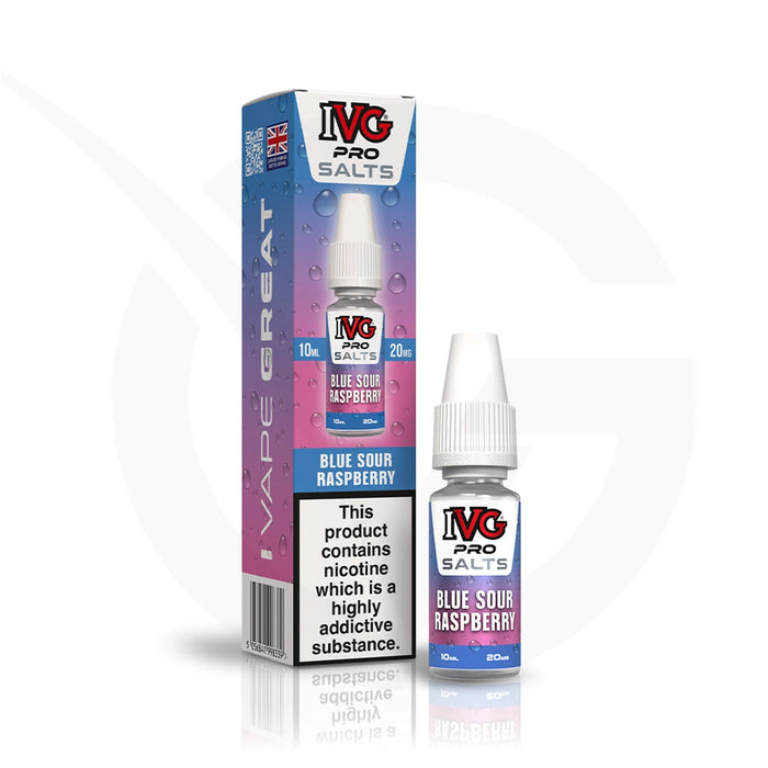 Blue Sour Raspberry Nic Salt E-Liquid By IVG Pro Salts