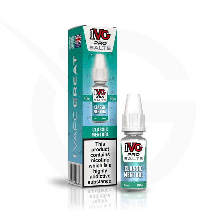 Classic Menthol Nic Salt E-Liquid By IVG Pro Salts