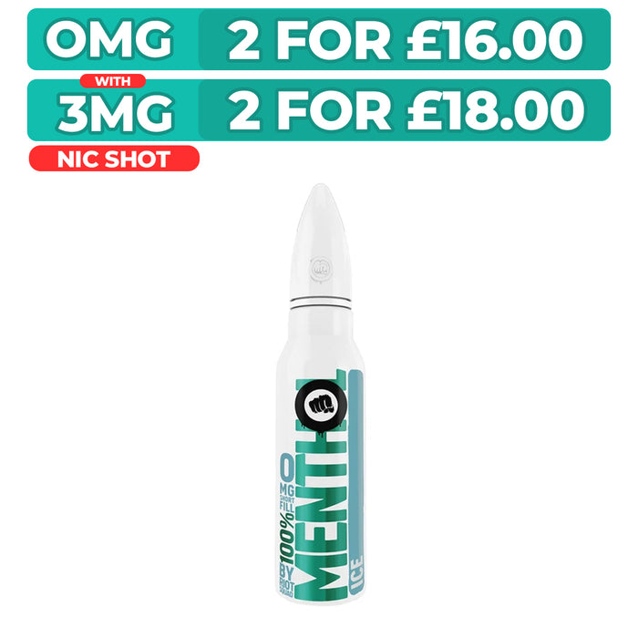 Ice 50ml Shortfill E-Liquid by Riot Squad