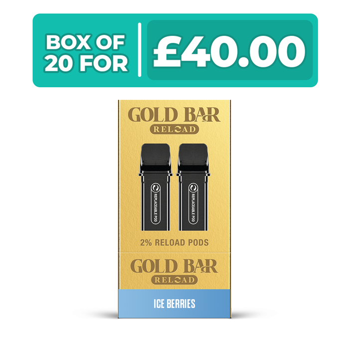 Gold Bar Reload Prefilled Pods - Box of 20