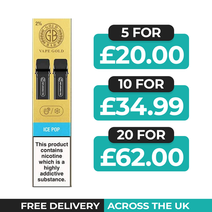 Gold Bar Reload Ice Pop Refill Pods