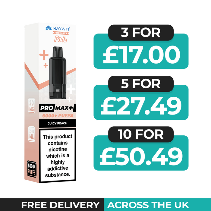 Hayati Pro Max Plus Juicy Peach Refill Pods