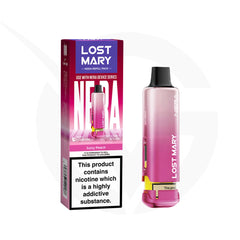 Juicy Peach Prefilled Pods by Lost Mary Nera15k + Refill Container