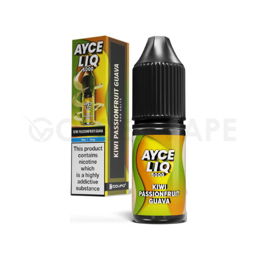 Kiwi Passion Fruit Guava 10ml Nic Salt E-Liquid by Dovpo Ayce Liq 5000