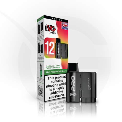 Kiwi Passionfruit Guava Prefilled Pods By IVG Pro + Refill Containers