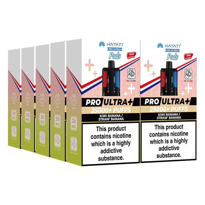 Hayati Pro Ultra Plus 25000 Puffs Pods Box of 5