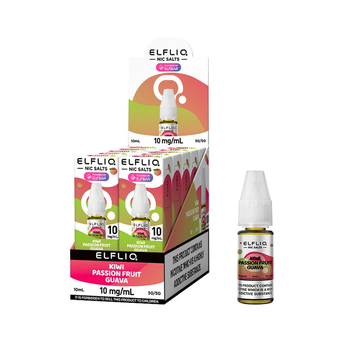 Elf bar Elfliq 10ml Nic Salt E-Liquids - Pack of 10