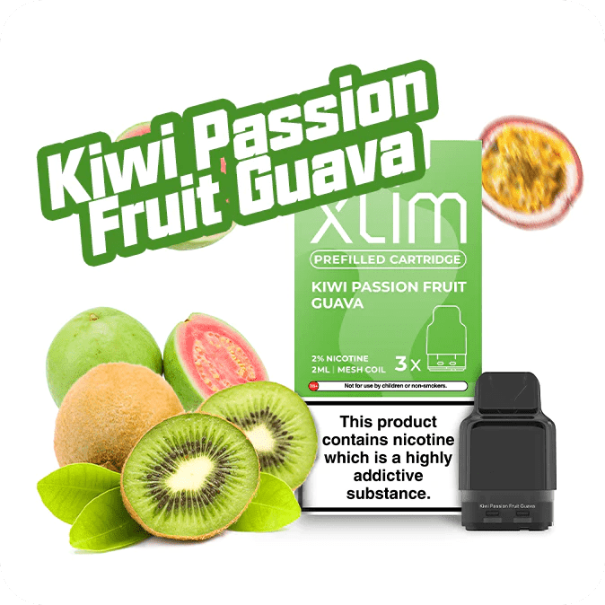 Kiwi Passion Fruit Guava Prefilled Pods by OXVA Xlim | FREE UK Delivery |  Vape Green