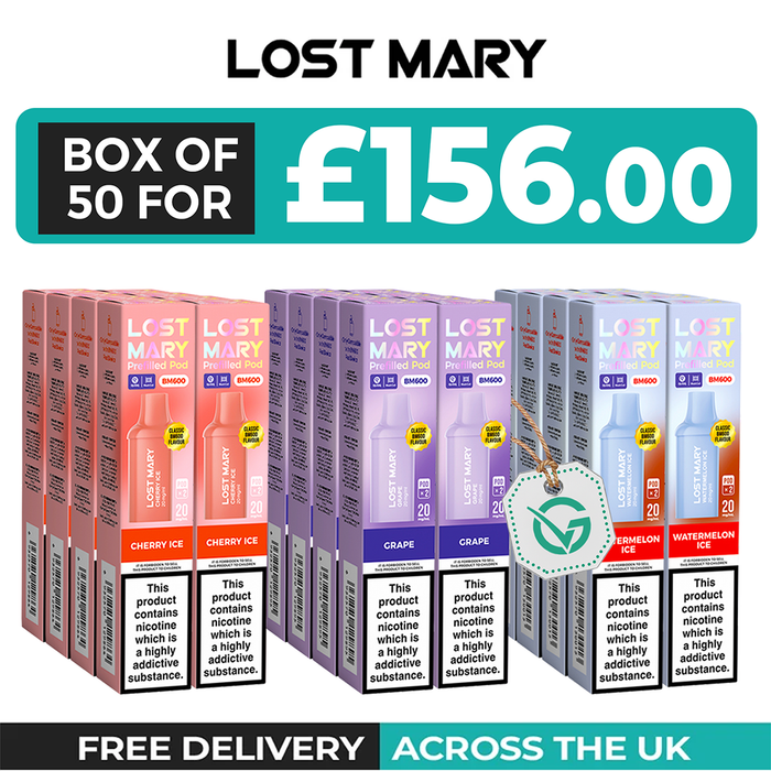 Lost Mary Bm600 Refill Pods - Box of 10, 20 & 40