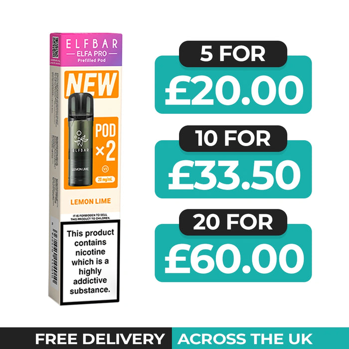 Lemon Lime Elfa Pro Prefilled Pods by Elf Bar