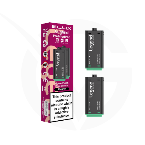 Lemon Peach Passionfruit Elux Legend 1500 2in1 Prefilled Pods