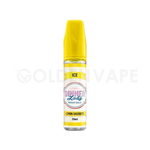 Lemon Sherbet Ice 50ml Shortfill E-Liquid By Dinner Lady - Golden Vape Lemon Sherbet Ice 50ml Shortfill E-Liquid By Dinner Lady - Golden Vape