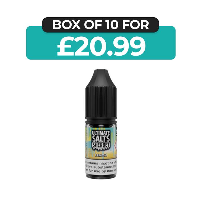 Lemon Sherbet 10ml Nic Salt E-Liquid by Ultimate Juice
