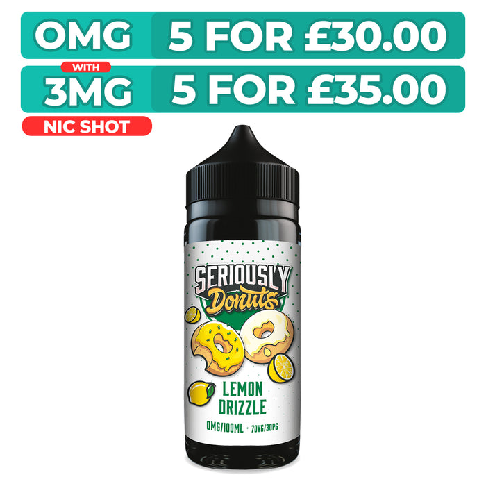 Seriously Donuts Lemon Drizzle 100ml Shortfill E-Liquid