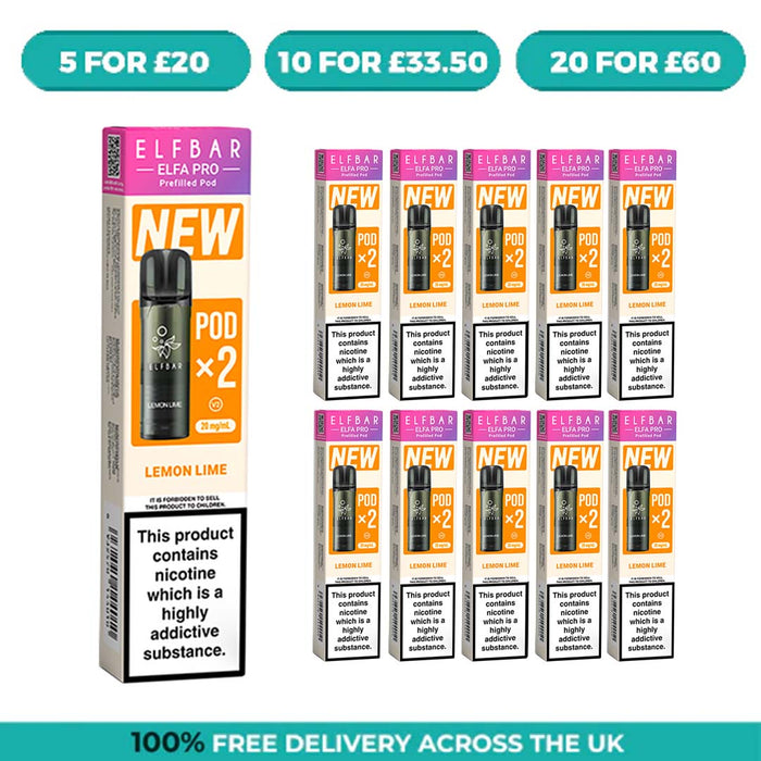Lemon Lime Elfa Pro Prefilled Pods by Elf Bar