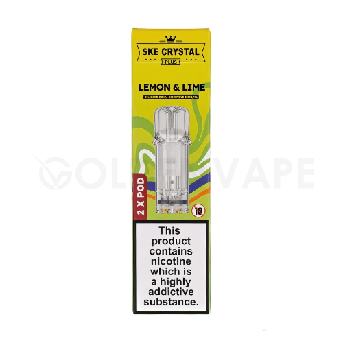 Lemon & Lime Crystal Plus Prefilled Pods by SKE -(2 x 2ml)-20mg