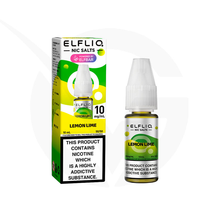 Lemon Lime 10ml Elfliq Nic Salt E-Liquid by Elf Bar