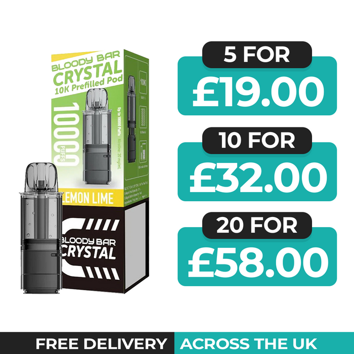 Bloody Bar Crystal 10k Lemon Lime Refill Pods
