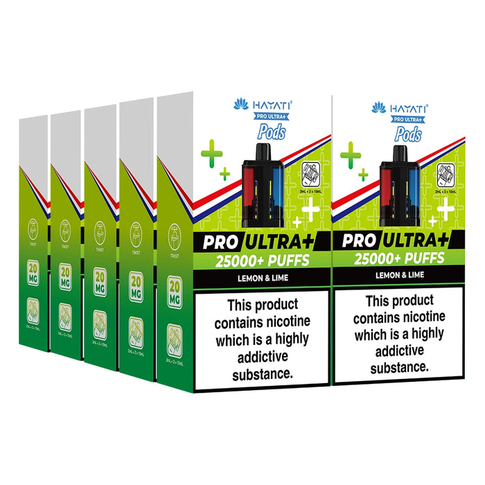 Hayati Pro Ultra Plus 25000 Puffs Pods Box of 5