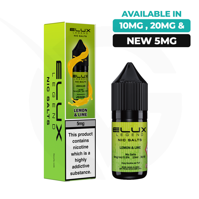 Lemon & Lime 10ml Nic Salt E-Liquid by Elux Legend