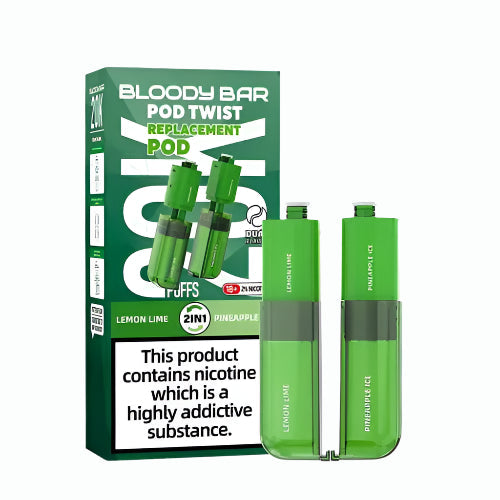 Lemon Lime & Pineapple Ice Bloody Bar Ultra Twist 20K Refill Pack
