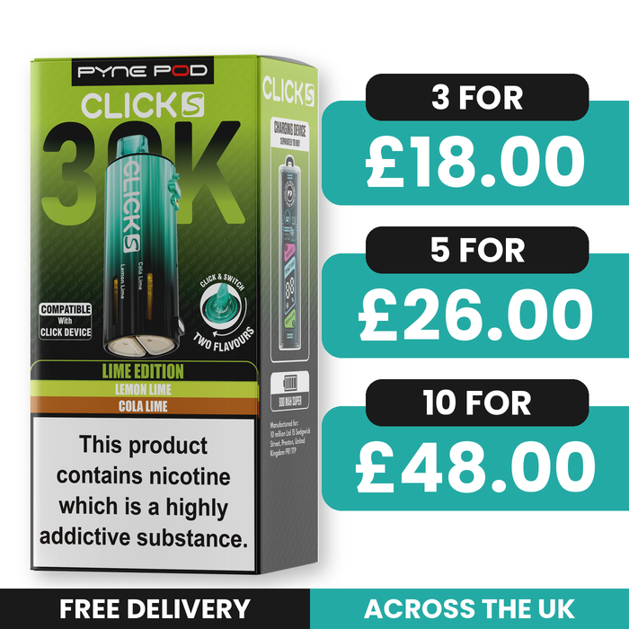 Pyne Pod Click S 30K Lime Edition Refill Pods