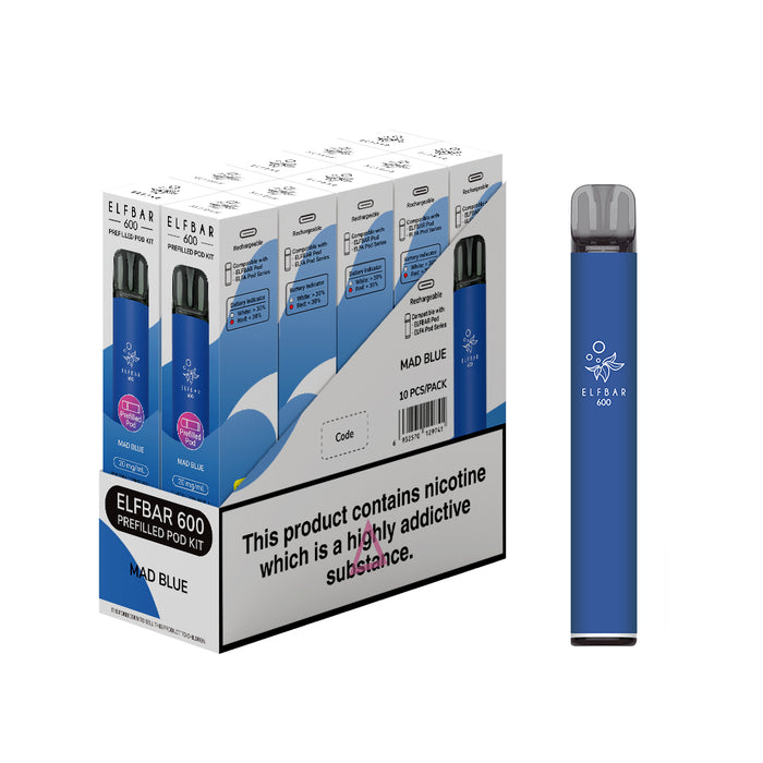 Elf Bar 600 Prefilled Pod Kit - Box of 10 Elf Bar 600 Prefilled Pod Kit - Box of 10