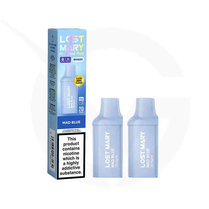 Mad Blue Prefilled Pods By Lost Mary BM600