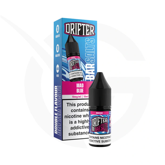 Mad Blue 10ml Nic Salt E-Liquid By Drifter