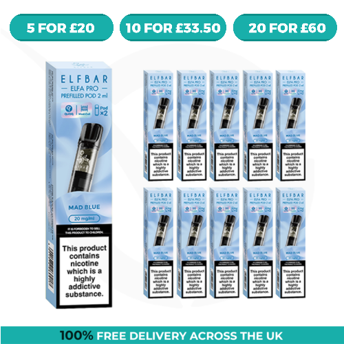 Mad Blue Elfa Pro Prefilled Pods by Elf Bar