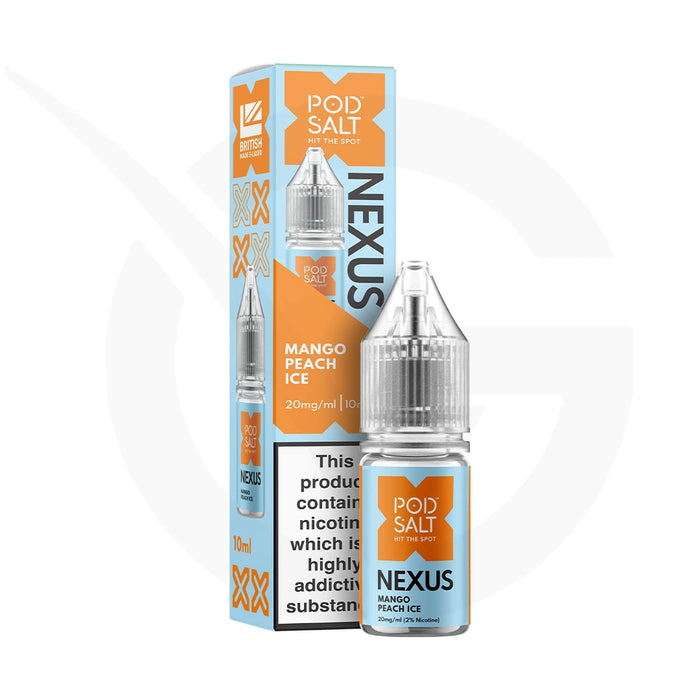 Mango Peach Ice Nic Salt E-Liquid By Pod Salt Nexus