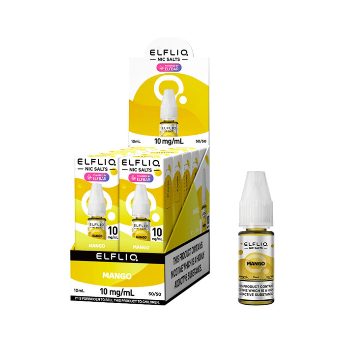 Elf bar Elfliq 10ml Nic Salt E-Liquids - Pack of 10