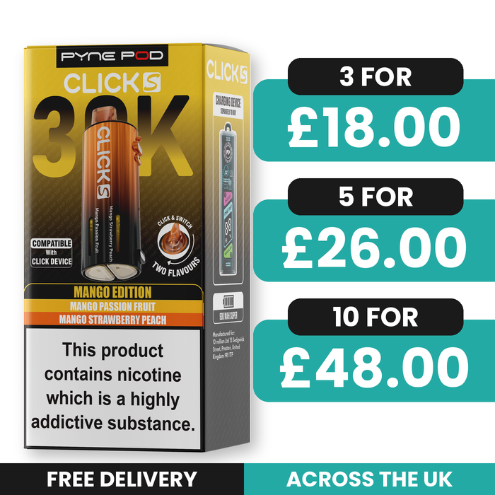 Pyne Pod Click S 30K Mango Edition Refill Pods