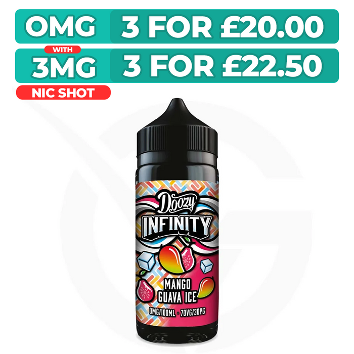 Mango Guava Ice 100ml Shortfill E-Liquids Doozy Infinity
