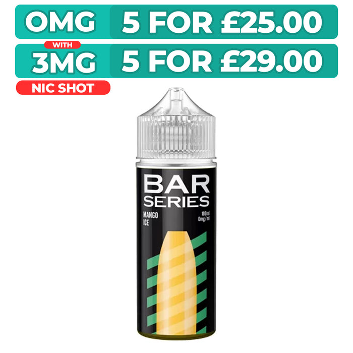 Mango Ice 100ml Shortfill E-liquid by Bar Series
