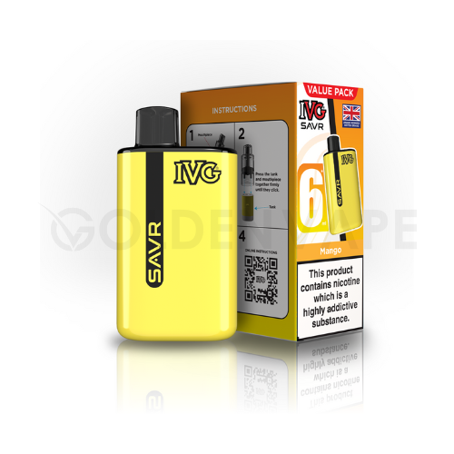 IVG SAVR Starter Kit | Rechargeable Pod Vape with 3000 Puffs IVG SAVR Starter Kit | Rechargeable Pod Vape with 3000 Puffs